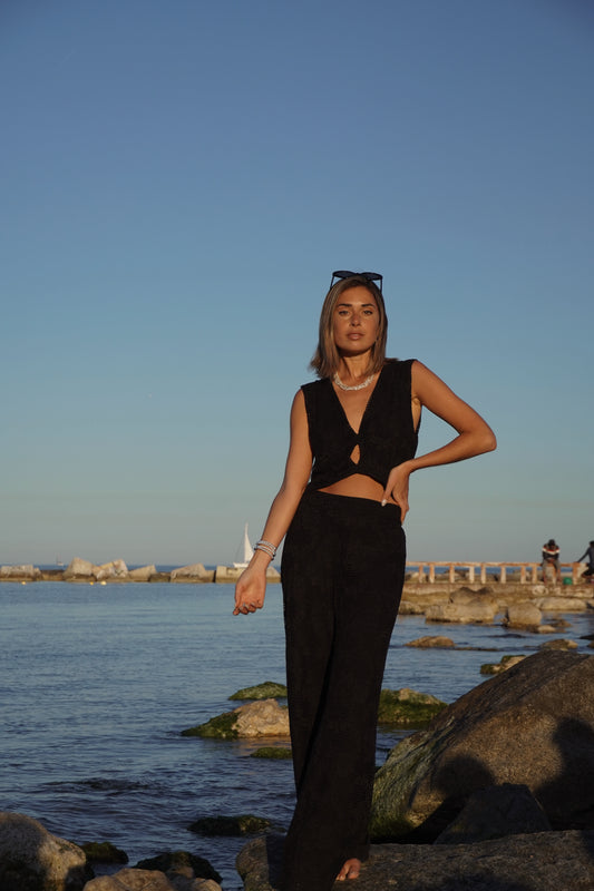 Alda Pant Negro En Encaje